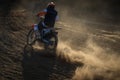 Rider during motocross race Royalty Free Stock Photo