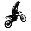 Rider participates motocross championship Royalty Free Stock Photo