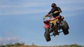Rider during Quad cross training race, Sport Royalty Free Stock Photo