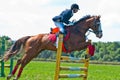 Rider show jumps