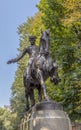 Rider statue of Paul Revere in Boston, Massachusetts Royalty Free Stock Photo