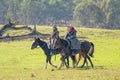 Riders Arrive For The Re-Enactment At The Man From Snowy River Bush Festival 2019