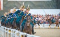 Riders of cavalry honorary escort of Presidential Royalty Free Stock Photo