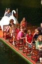 A Leisurely Cruise on Swan Boats Royalty Free Stock Photo
