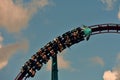 Riders enjoy the Rollercoaster at Seaworld.