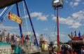 Carnival area of the Bangor State Fair grounds, Maine, August 2, 2019