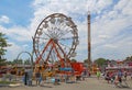 Rides on the Midway at the Indiana State Fair