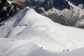 Ridge of the Aiguille du Midi Royalty Free Stock Photo