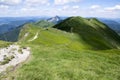 Ridgeway hiking, Mala Fatra Slovakia mountains, amazing views Royalty Free Stock Photo