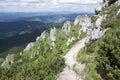 Ridgeway hiking, Mala Fatra Slovakia mountains, amazin views Royalty Free Stock Photo