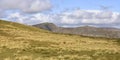 Panoramic view looking from Fairfield, Lake District Royalty Free Stock Photo