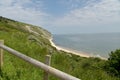 Ridge path above Corfe Castle Royalty Free Stock Photo