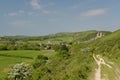 Ridge path above Corfe Castle