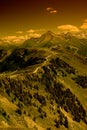 Ridge route in Alps Royalty Free Stock Photo