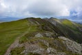 Ridge from Whiteside to Hopegill Head, Lake District, Cumbria, UK Royalty Free Stock Photo