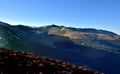 Sunlight on the snow on Grisedale Pike Royalty Free Stock Photo