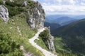 Ridgeway hiking, Mala Fatra Slovakia mountains, amazin views Royalty Free Stock Photo