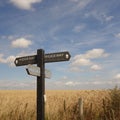 Ridgeway Path Sign Royalty Free Stock Photo