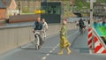 Riding a bikes in Copenhagen