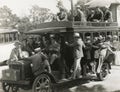 Riding on doubledecker bus Royalty Free Stock Photo