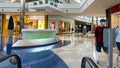 Riding down an escalator at Millenia Mall in Orlando, Florida Royalty Free Stock Photo