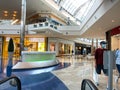 Riding down an escalator at Millenia Mall in Orlando, Florida Royalty Free Stock Photo