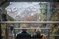 Riding the Floibanen funicular