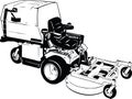 Riding Lawnmower Vector Illustration Royalty Free Stock Photo