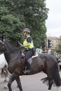 Riding police during ceremonial changing of the London guards , London, United Kingdom