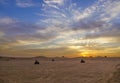 Riding quadbike on the Dubai desert