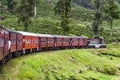 Riding by train the scenic mountain track from Nuwarelia to Colo