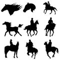 Riding vector Royalty Free Stock Photo