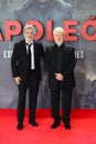 Ridley Scott and Joaquin Phoenix attended the premiere of the film Napoleon in Madrid Spain