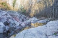 The Riera Major creek at the County of Seva Royalty Free Stock Photo