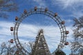 Riesenrad panoramic wheel Prater park Vienna Royalty Free Stock Photo