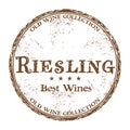 Riesling grunge rubber stamp Royalty Free Stock Photo