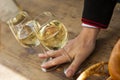 Riesling at wine festival Royalty Free Stock Photo