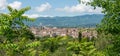 Rieti city, in Lazio, Italy. Cityscape, view from above