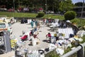 Rieti emergency camp for earthquake victims, Amatrice, Italy