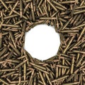 Rifle bullets frame Royalty Free Stock Photo