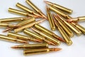 Rifle cartridges Royalty Free Stock Photo