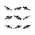 rifle icon or logo isolated sign symbol vector illustration Royalty Free Stock Photo