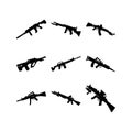 rifle icon or logo isolated sign symbol vector illustration Royalty Free Stock Photo