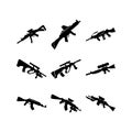 rifle icon or logo isolated sign symbol vector illustration Royalty Free Stock Photo