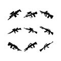 rifle icon or logo isolated sign symbol vector illustration Royalty Free Stock Photo