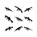 rifle icon or logo isolated sign symbol vector illustration Royalty Free Stock Photo