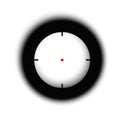 Rifle reticle. Sniper scope. Crosshairs of a gun optics. Royalty Free Stock Photo