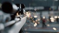 Rifle Scope Targeting Precision Royalty Free Stock Photo