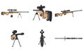 Rifle sniper weapon equipment set