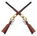 Rifles Crossed Royalty Free Stock Photo